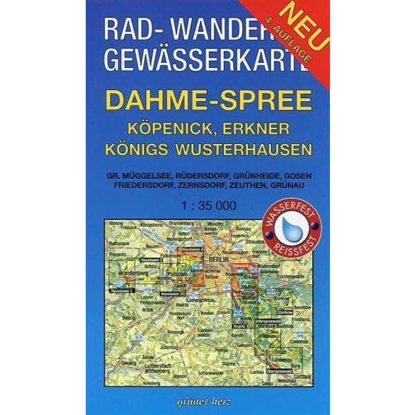 Dahme - Spree - Köpenick, Erkner, Königs Wusterhausen 1 : 35 000 - Fahrradkarte