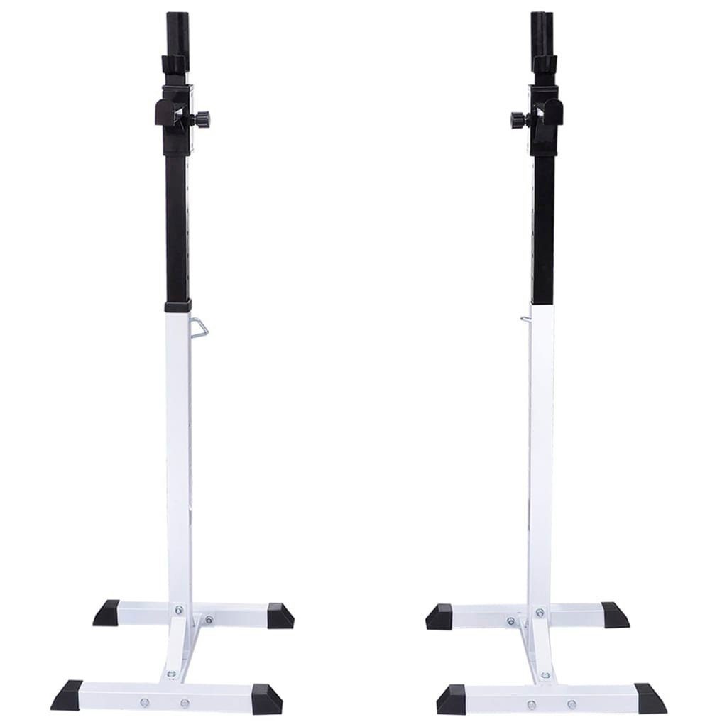 vidaXL Hantelbank Kniebeugen-/Langhantelständer mit Hantel-Set 30,5 kg