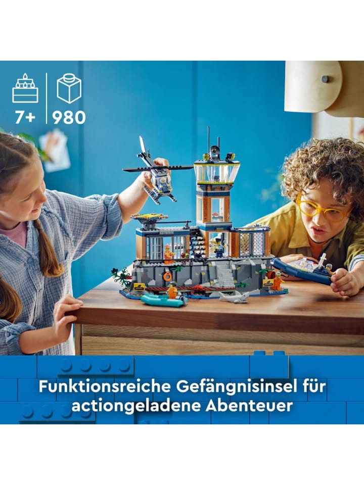 LEGO City Polizeistation auf der Gefängnisinsel in Mehrfarbig ab 7 Jahre günstig kaufen onesize
