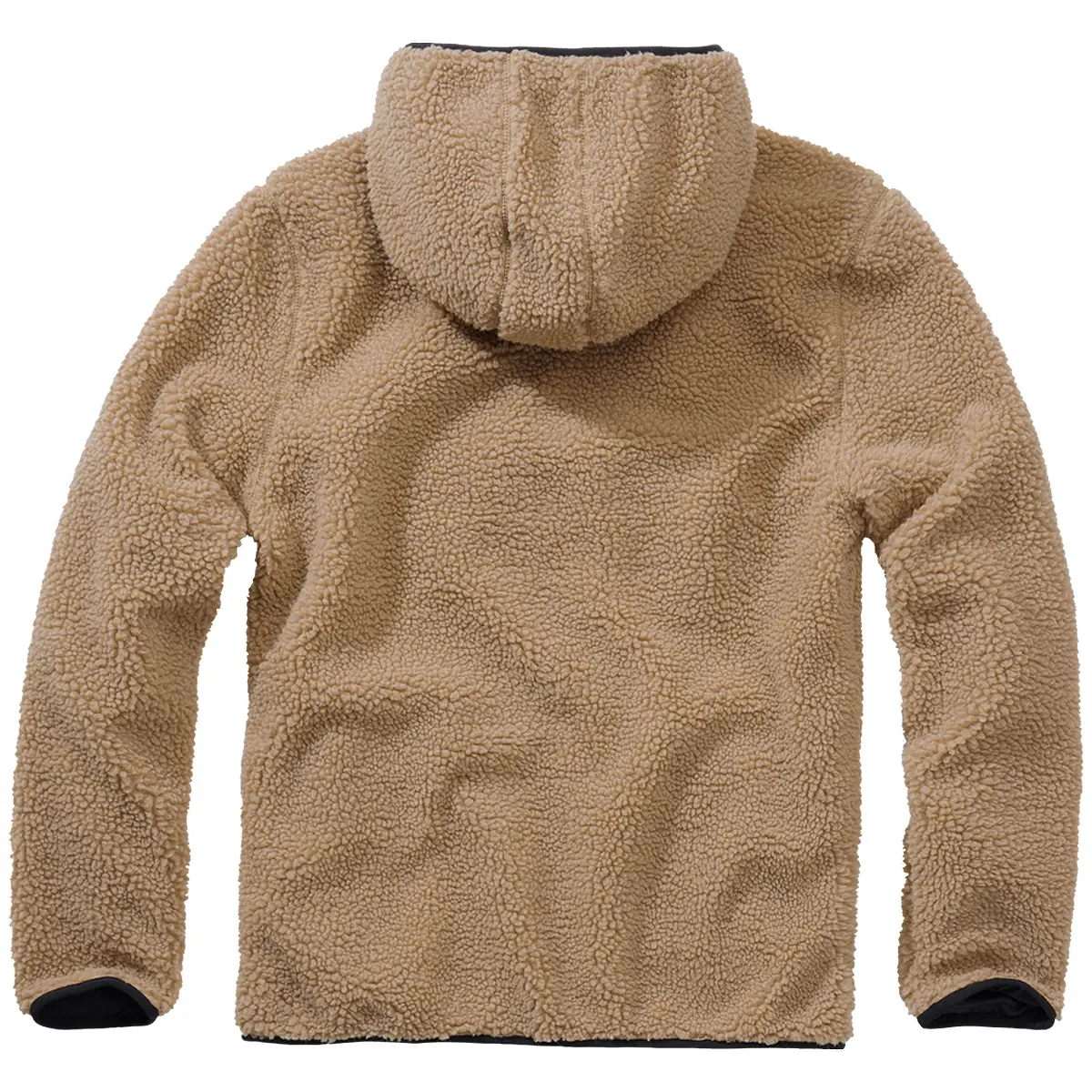 Teddyfleece Pullover mit Kapuze camel