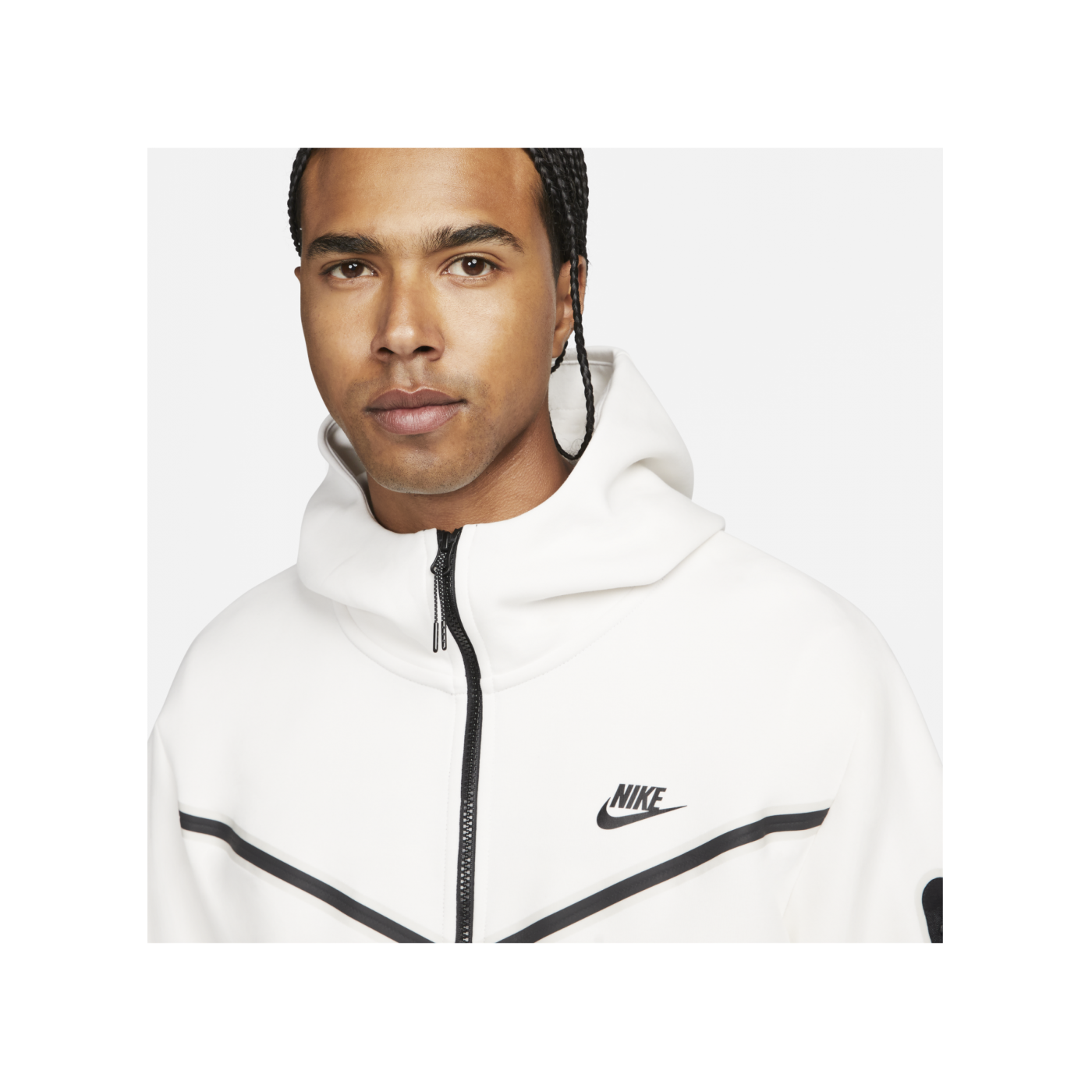 Nike Tech Fleece Windrunner Weiss Beige F030