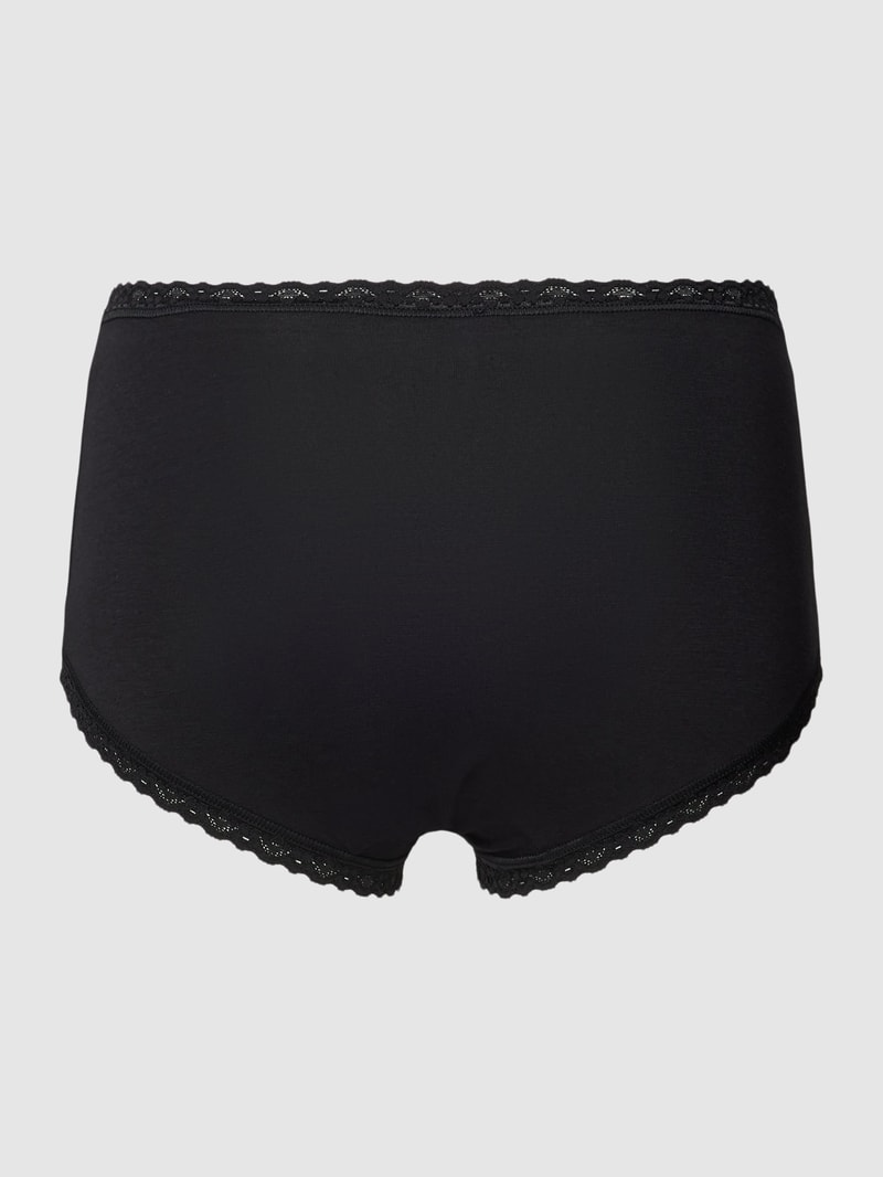 Pants mit Muschelsaum im 3er-Pack in schwarz