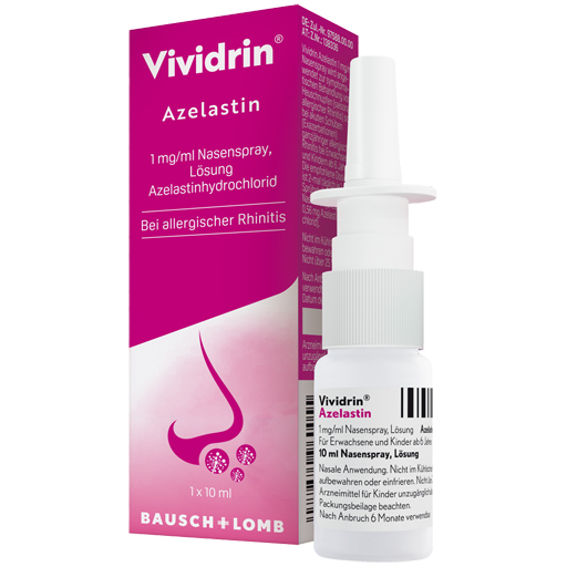 VIVIDRIN Azelastin 1 mg/ml Nasenspray Lösung  10 ml  Nasenspray
