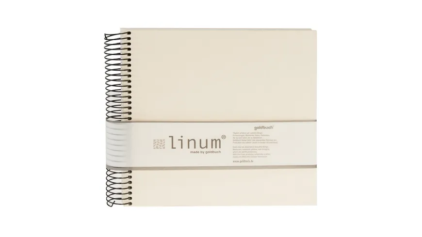 goldbuch Spiralalbum Linum Beige 20x20cm 40 beige Seiten