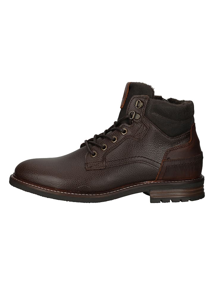 Bullboxer Leder-Boots in Braun günstig kaufen