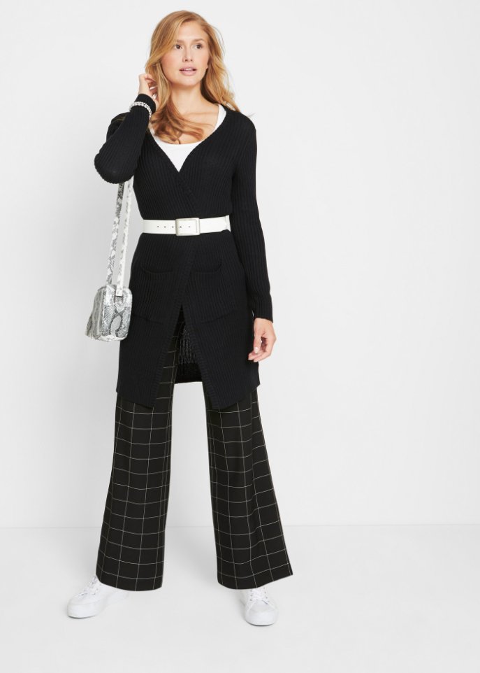 Longstrickjacke