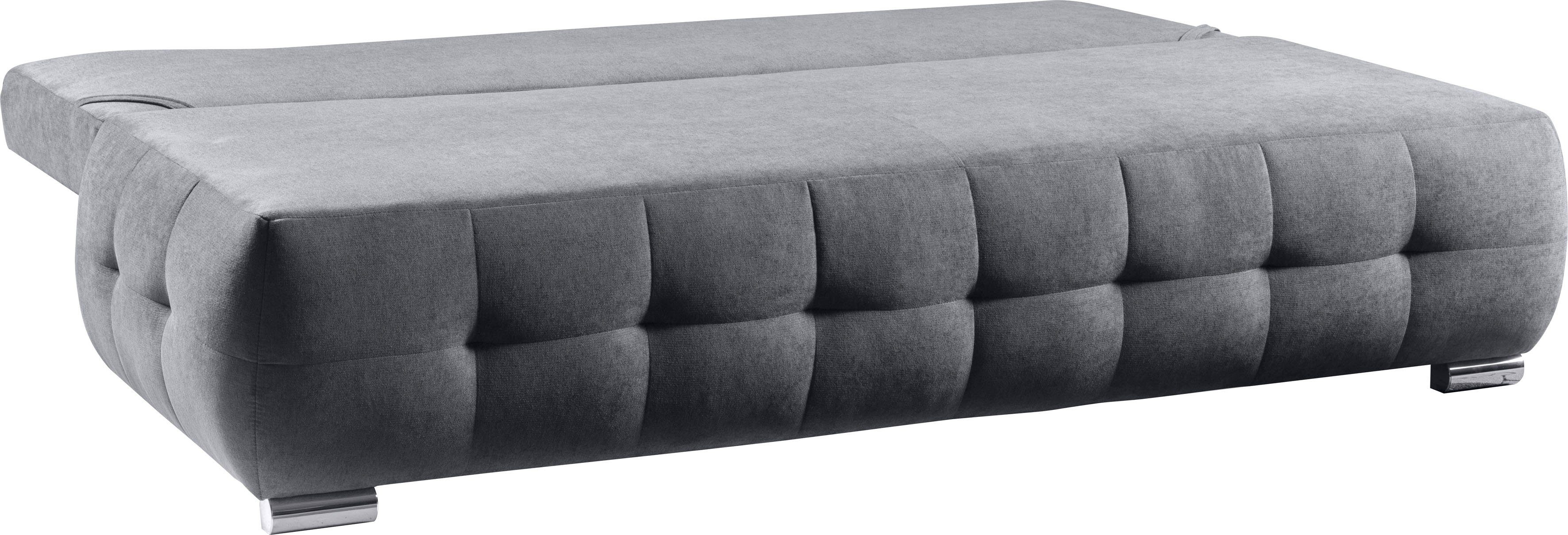 WERK2 Schlafsofa Indigo, 2-Sitzer Sofa und Schlafcouch mit Federkern & Bettkasten