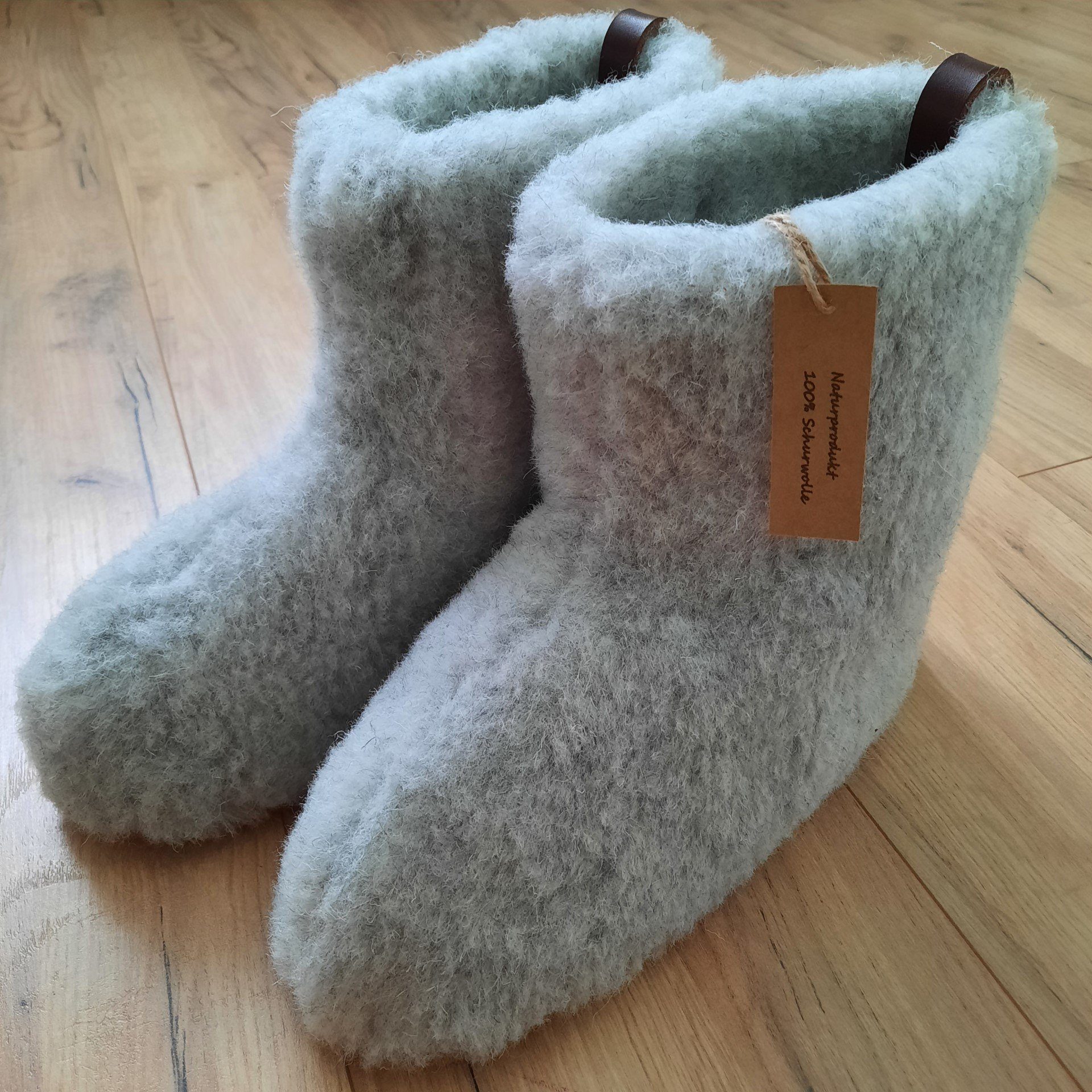 em-ka Hüttenschuhe Schurwolle Winter Warme Wollsocke Hausschuhe Hausschuh Hausschuh Schafwolle, Lammwolle, Damen, Herren, Naturprodukt, Hausstiefel, Füßwärmer