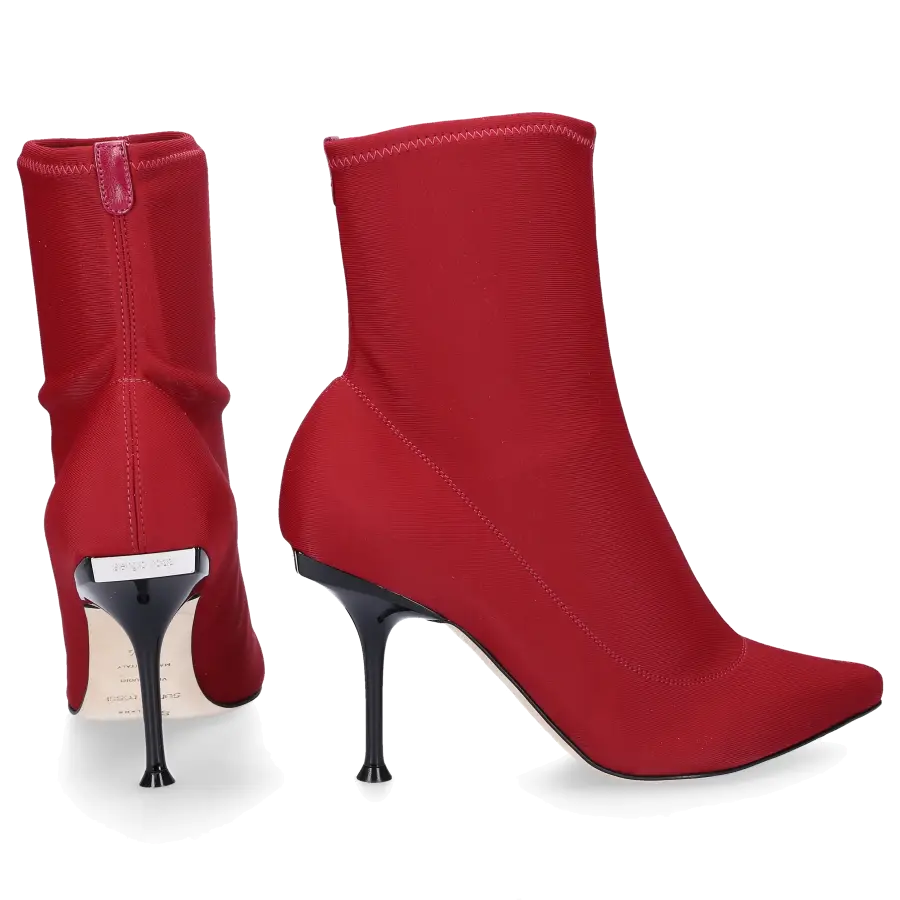 Sergio Rossi - Stiefeletten A81762 Elastan Polyamid rot - rot