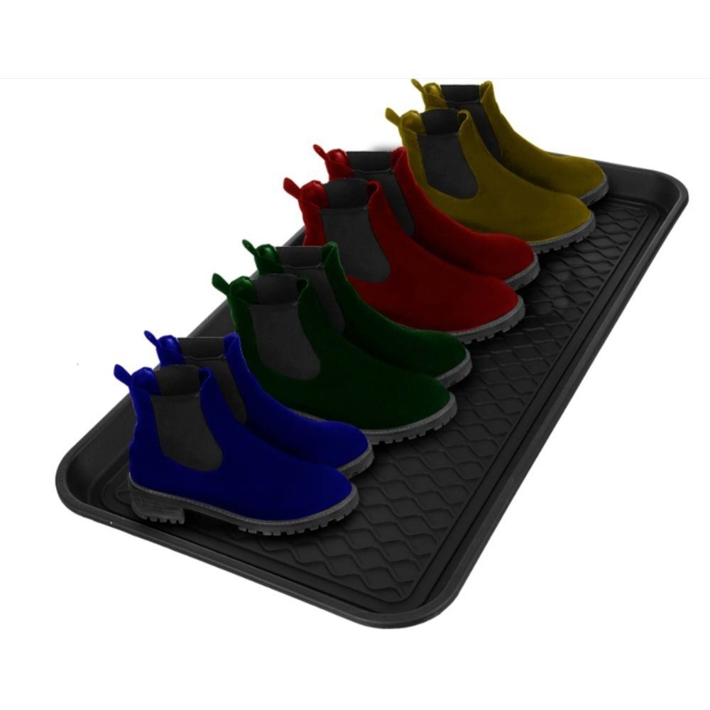 Ruhhy Schuhabtropfschale Matte für Schuhe (Schuhablage Schuhwanne, 1-tlg., Schuhabtropfschale Schuhablage), Untersetzer 75,5 x 38 x 3cm