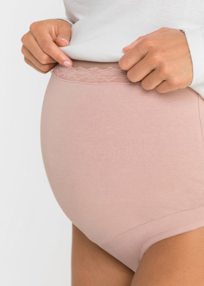 Überbauchslip mit Bio-Baumwolle (2er Pack)