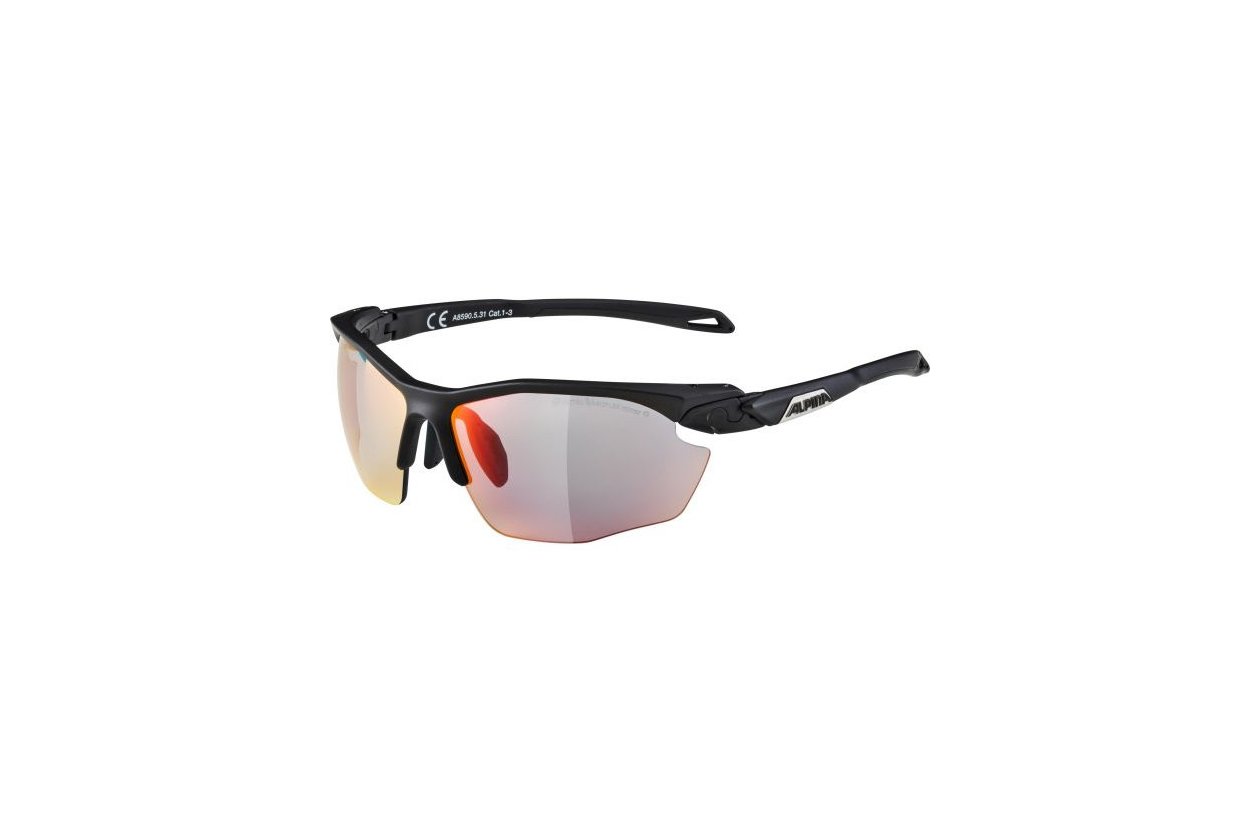 Alpina Twist Five HR QV black matt / rainbow mirror lens