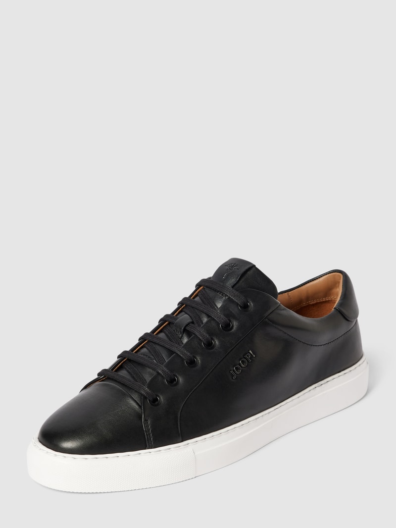 Sneaker aus echtem Leder Modell 'Coralie' in schwarz