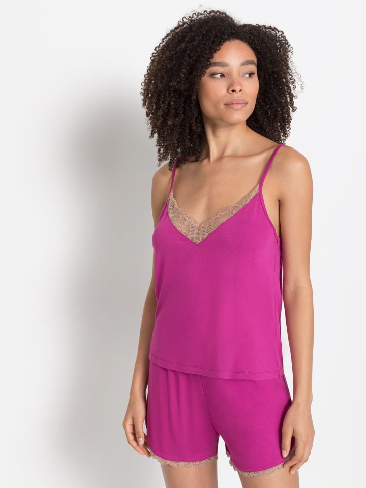 LASCANA Shorty in magenta günstig kaufen