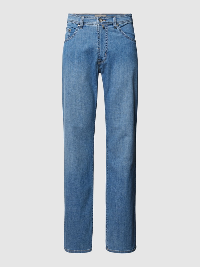 Jeans mit 5-Pocket-Design Modell 'Dijon' in hellblau