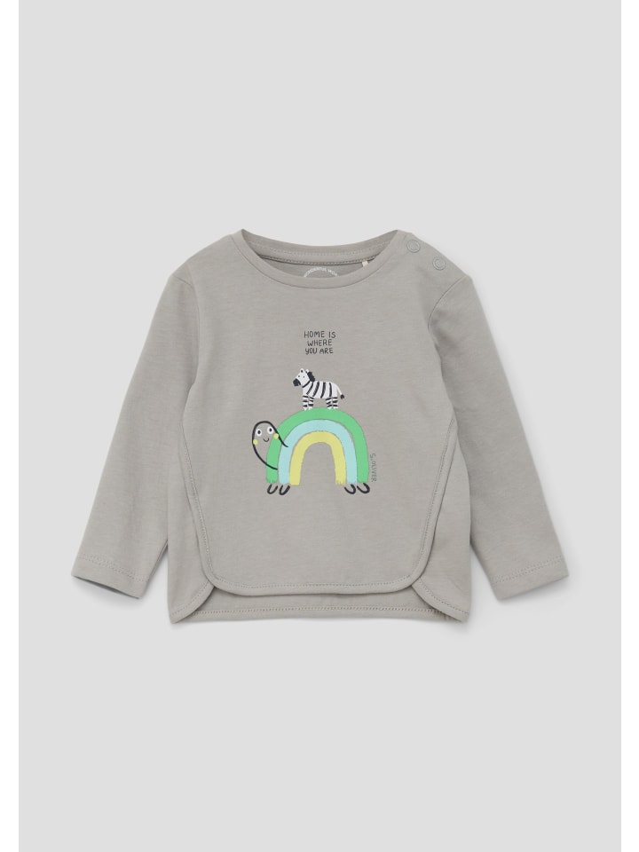 s.Oliver T-Shirt langarm in Grau günstig kaufen