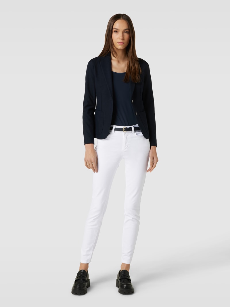 Jeans mit Strasssteinbesatz Modell 'DIVINE' in weiss