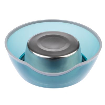 TIAKI Anti-Rutsch-Napf, transparent blau
