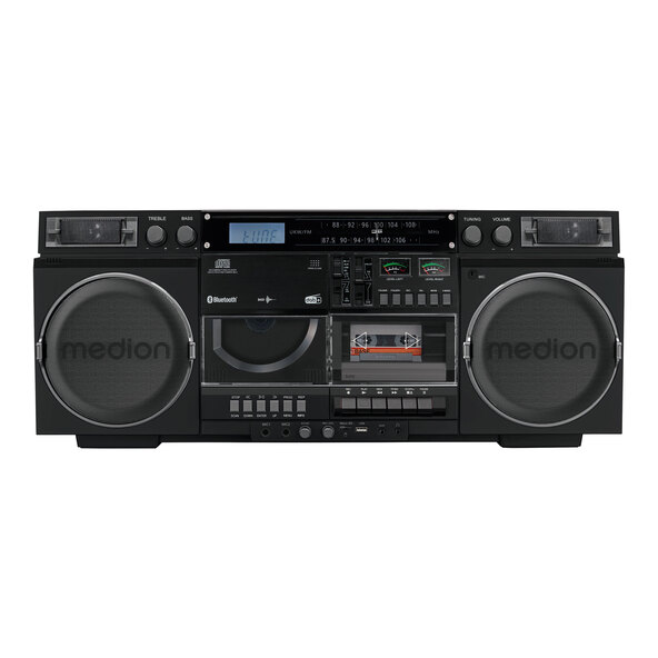 Retro-Boombox, schwarz P66538