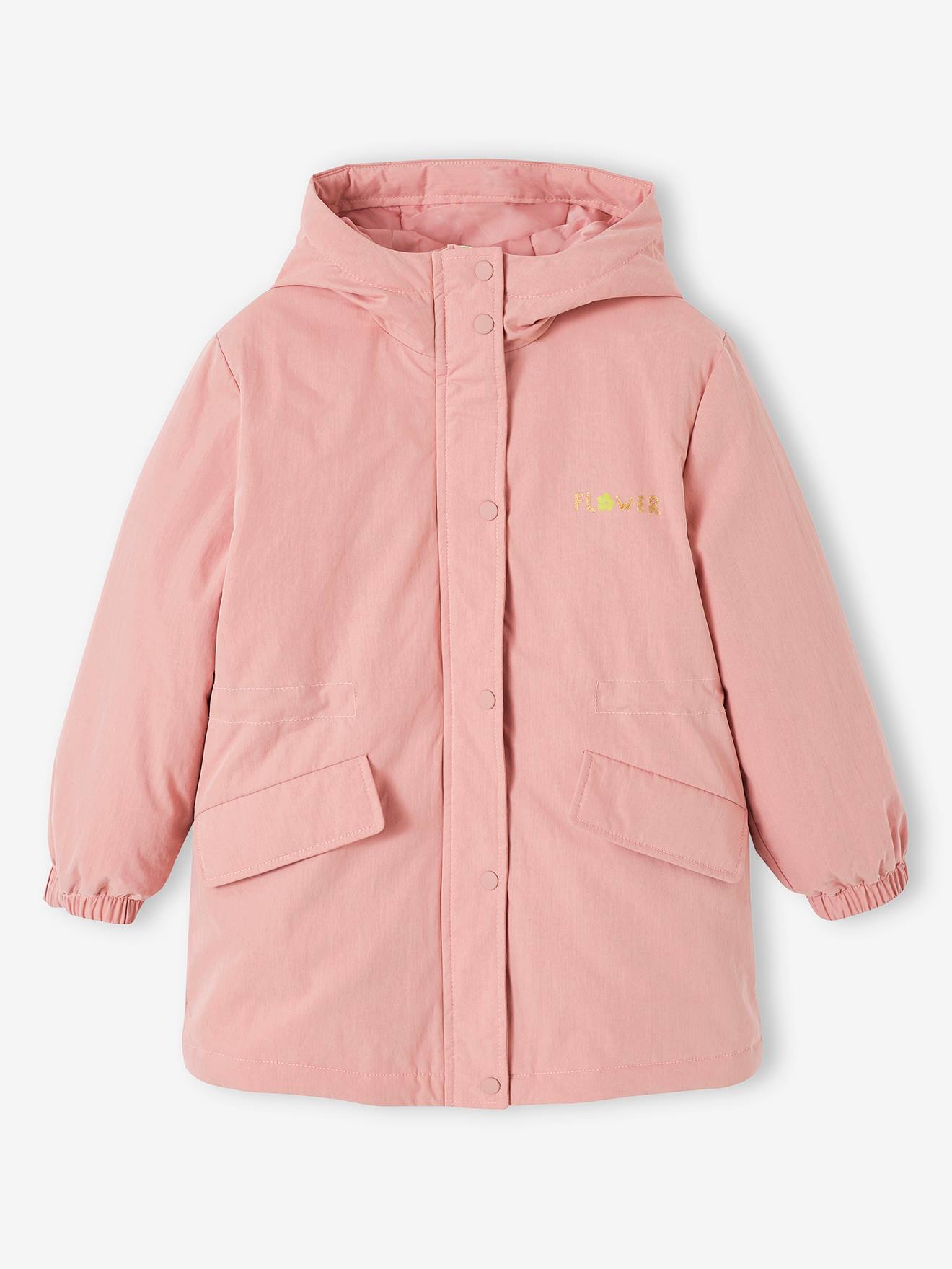 Vertbaudet Mädchen 3-in-1-Jacke mit Recycling-Polyester - rosa