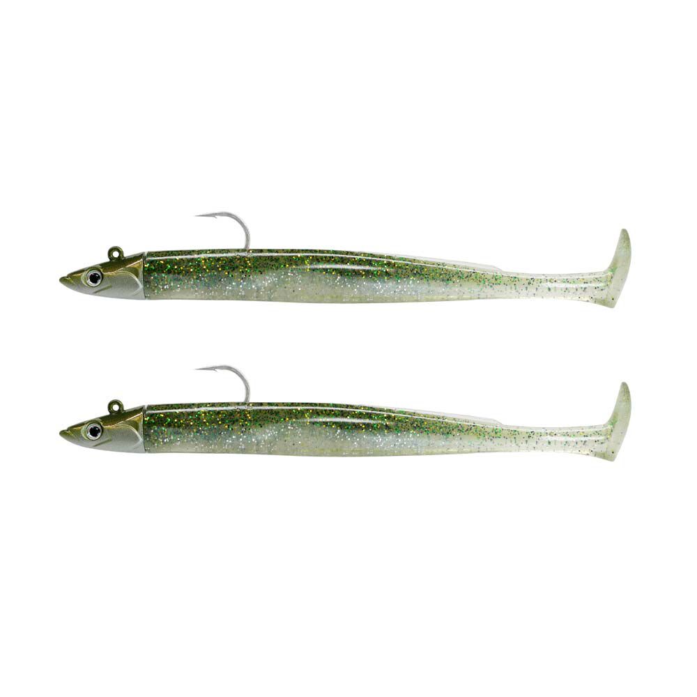 iscas macias Fiiish Double Combo Crazy Paddle Tail de 15cm para pesca em terra, 10g