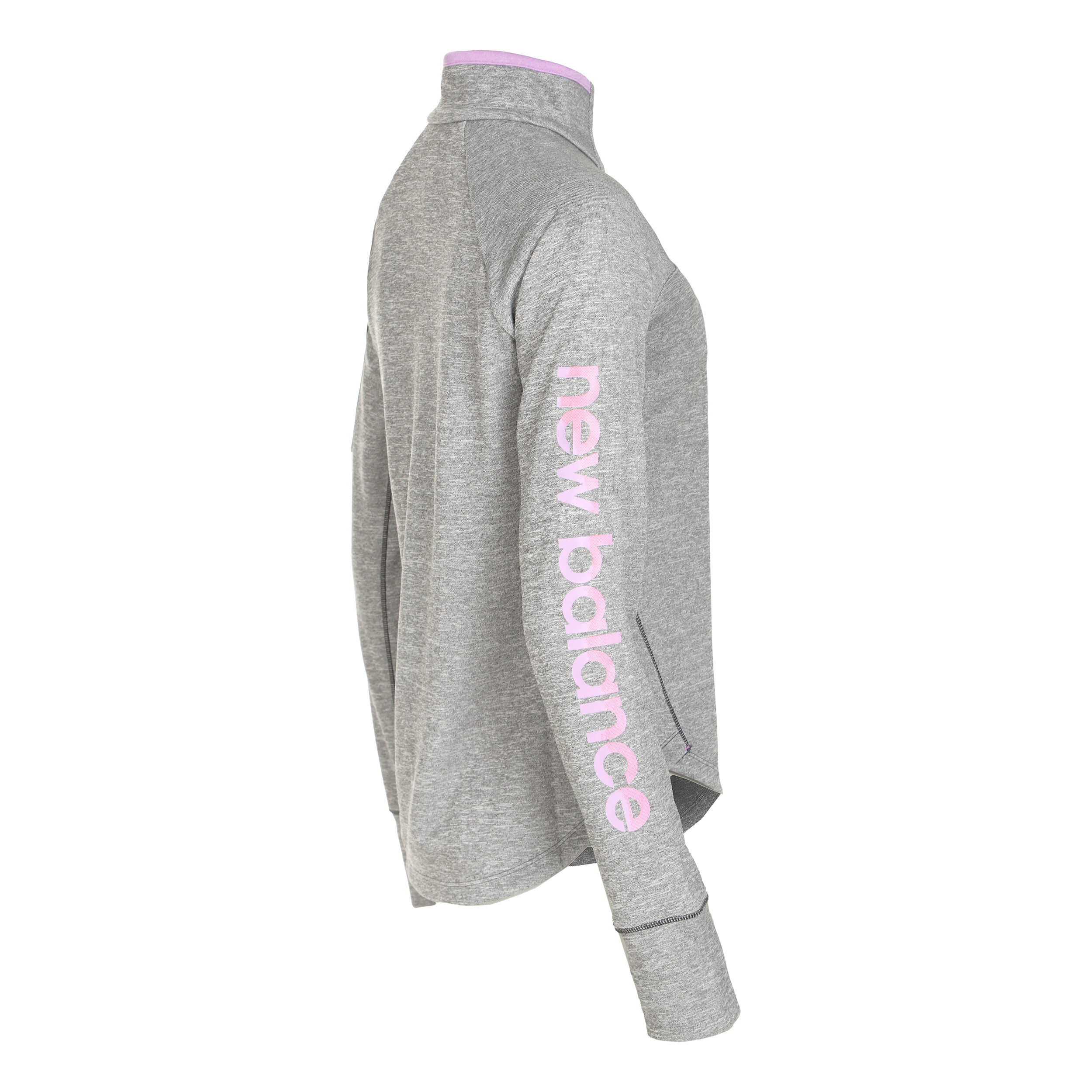 AT Half-Zip Longsleeve Damen - Grau