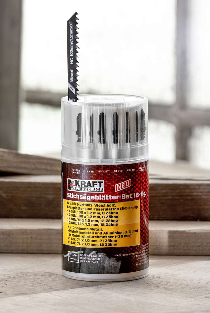 Kraft Werkzeuge Stichsägeblätter-Set - 16tlg.