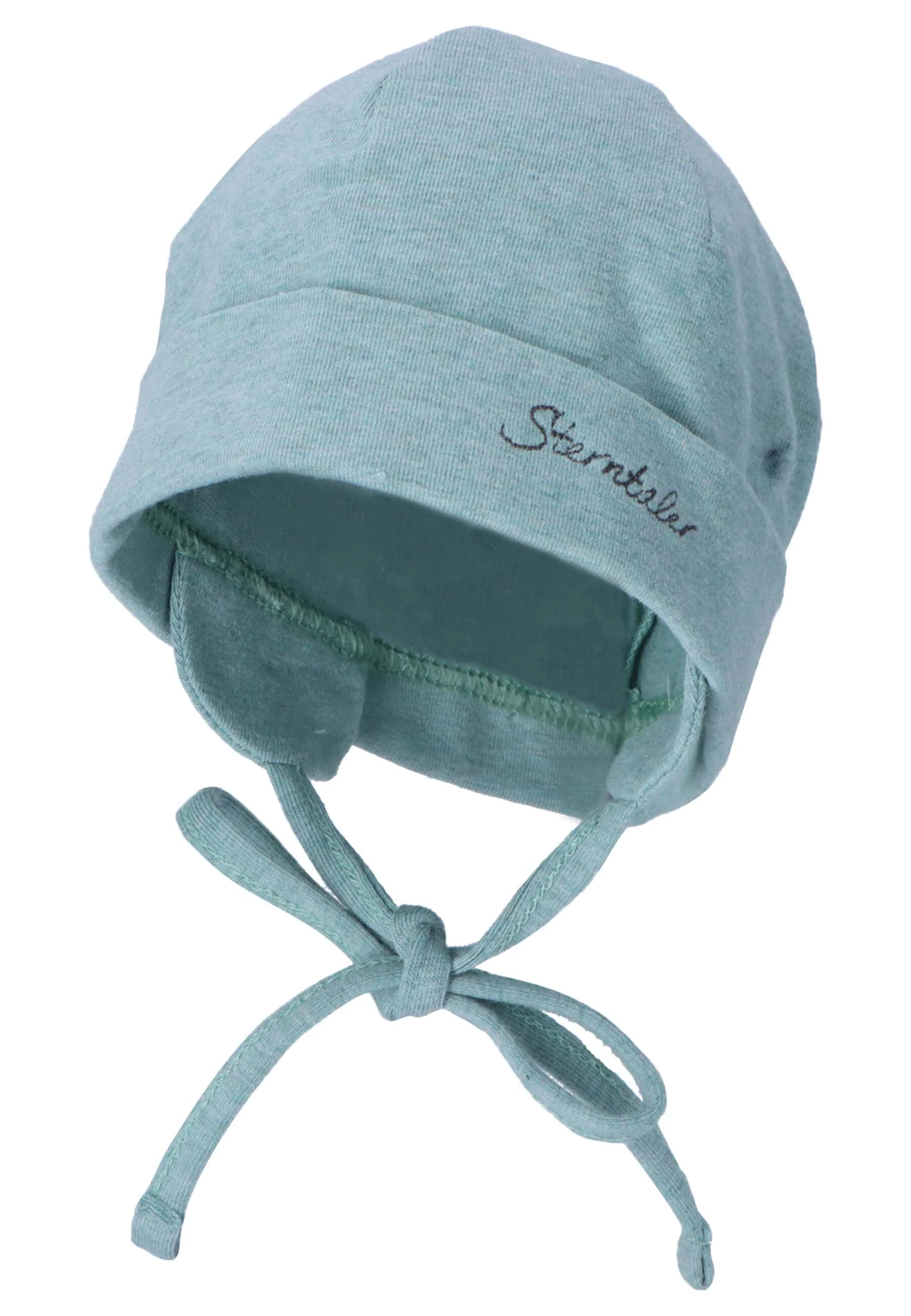OCS Beanie aus Singlejersey Melange (Bio) Silber