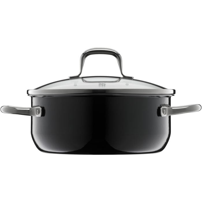 Fusiontec Essential Bratentopf mit Deckel, 20 cm, Black