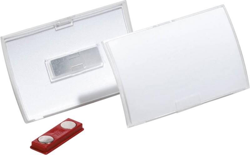 DURABLE Click-Fold Namensschilder Magnet 9,5 x 6 cm PP (Polypropylen) 10 Stück