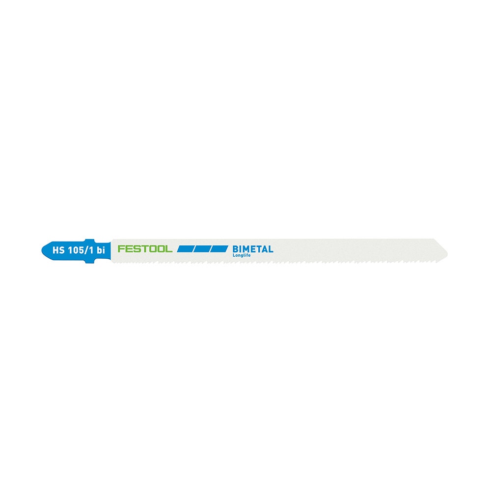 Lâmina de serra FESTOOL com encaixe em T de 105 mm x 1 mm para corte de metal – 5 unidades 204272