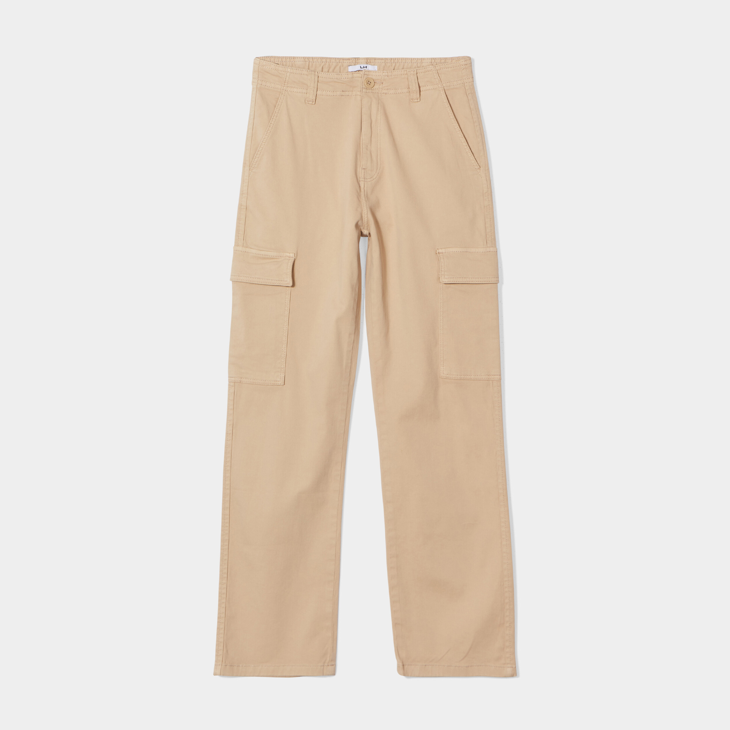 Pantalon cargo droit sable femme | La Halle