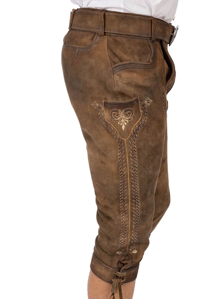 Gwandler Lederhose MICHELBACH-gespeckt in braun günstig kaufen 60