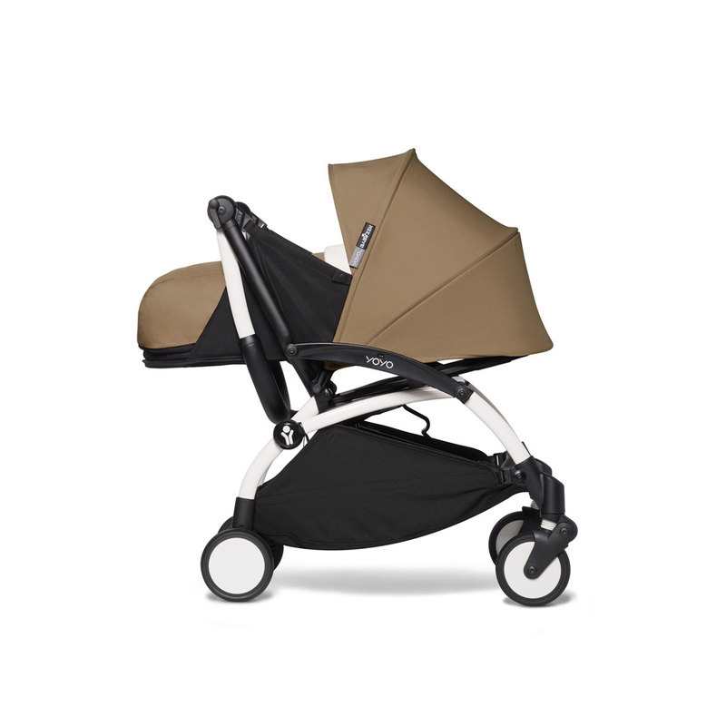 Poussette YOYO2 4 roues châssis blanc assise 0+ toffee Babyzen