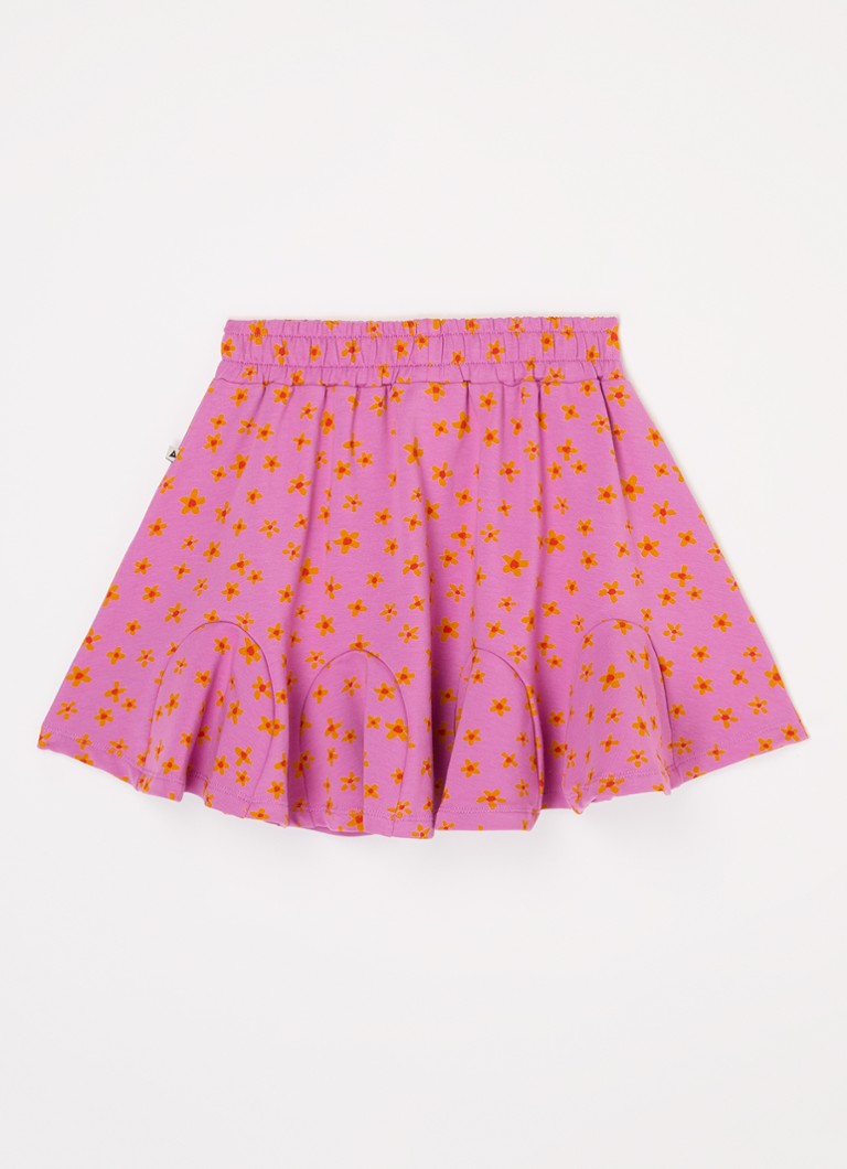 Ammehoela Pim mini skirt made of organic cotton with floral print