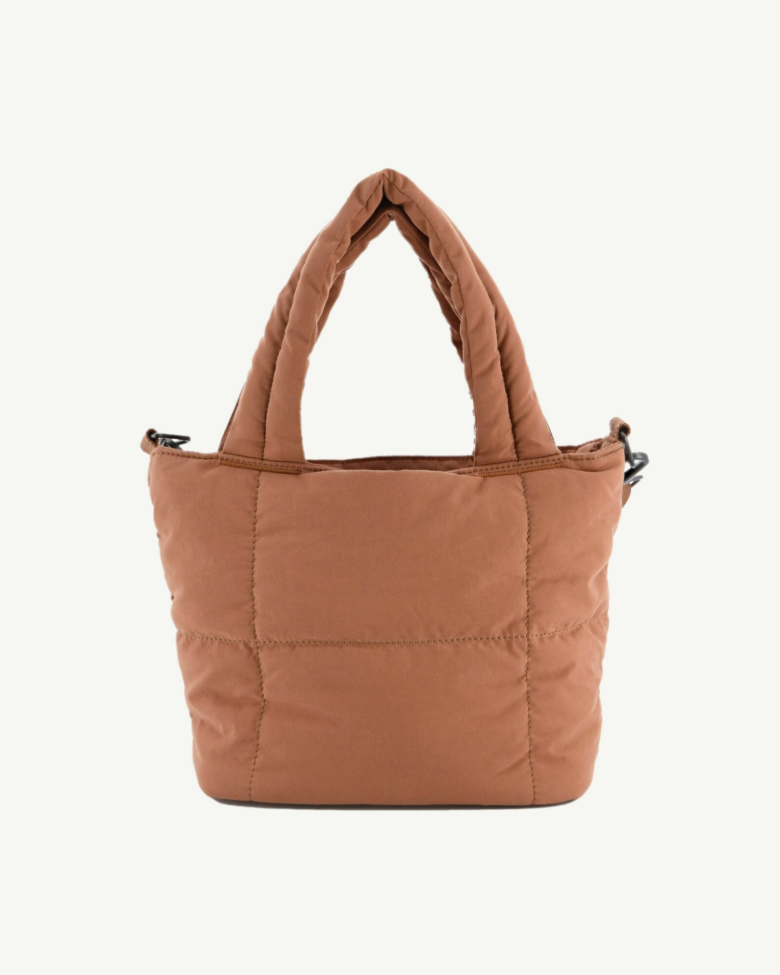 Mini tote-bag en coton gratté Camel Nuna