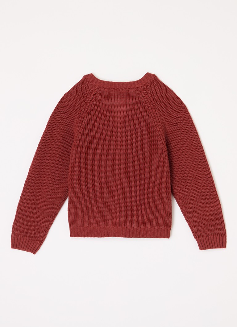 Cardigan gros Lis de la Lil' Atelier, confecționat din bumbac organic.
