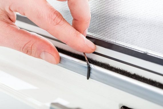 empasa Insektenschutz-Fensterrahmen MASTER SLIM, Stabiles Fliegengitter Fenster - Selbstbausatz - Alurahmen