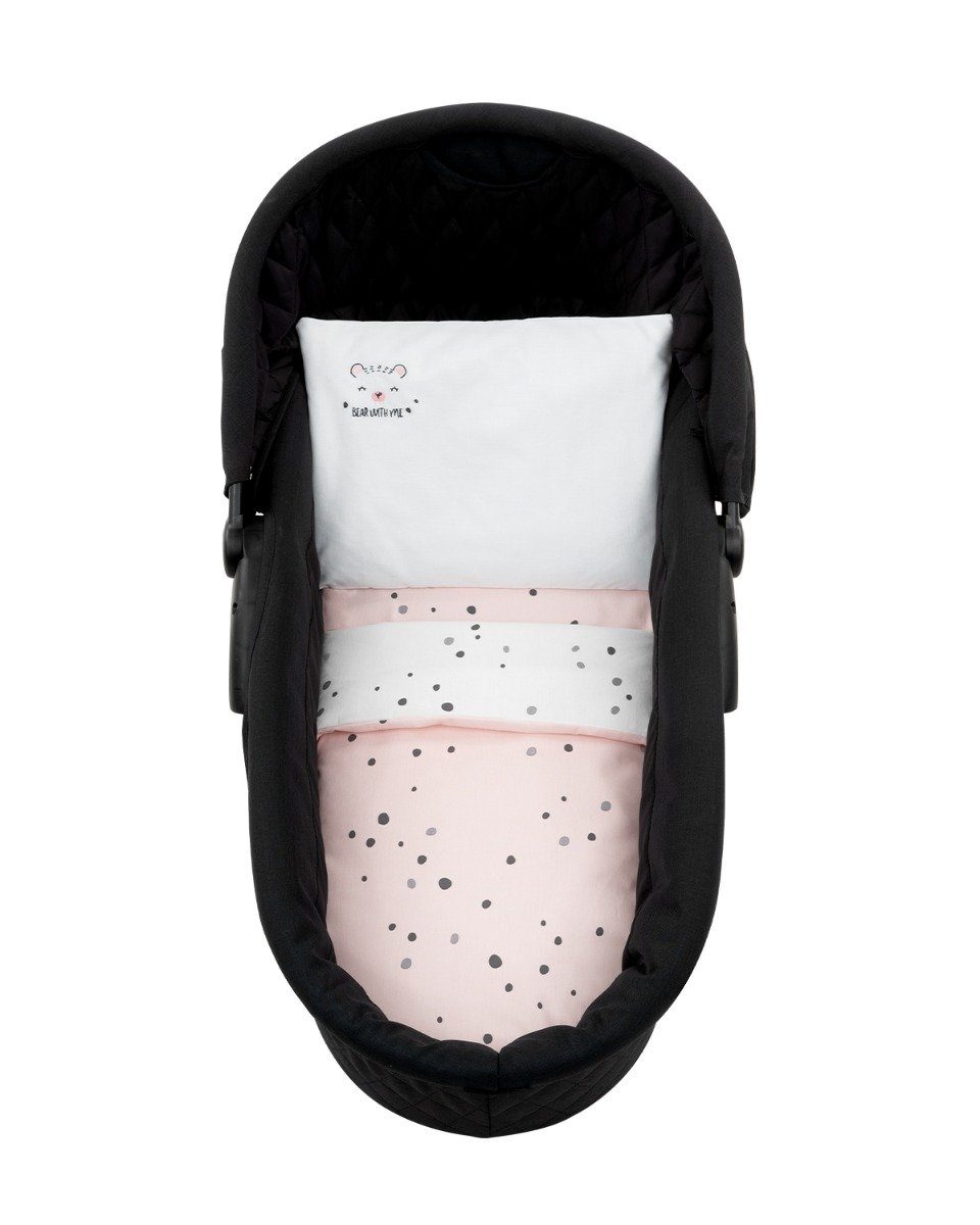 Babybettwäsche Kinderwagen Bettwäsche-Set Bär, Kikkaboo, Baumwolle, 6 teilig, 6tlg Decke 80 x 60 Kissen 35 x 26 Laken