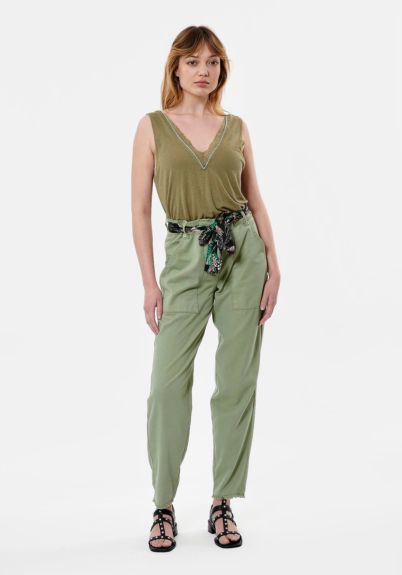 JAMY   Débardeur kaki Femme
