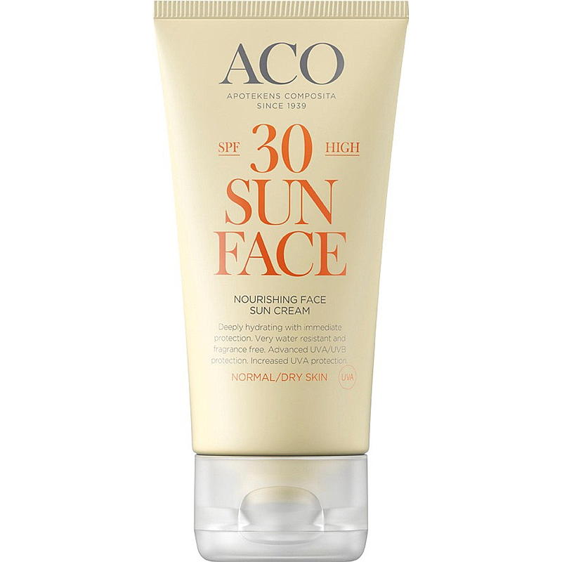 Aco Face sun cream SPF30 50 ml Asco sol