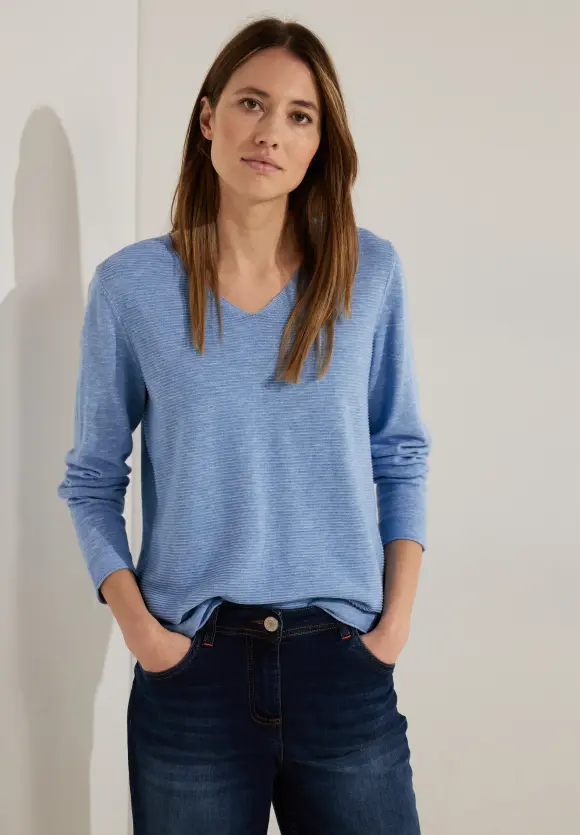 CECIL Struktur Streifen Pullover
