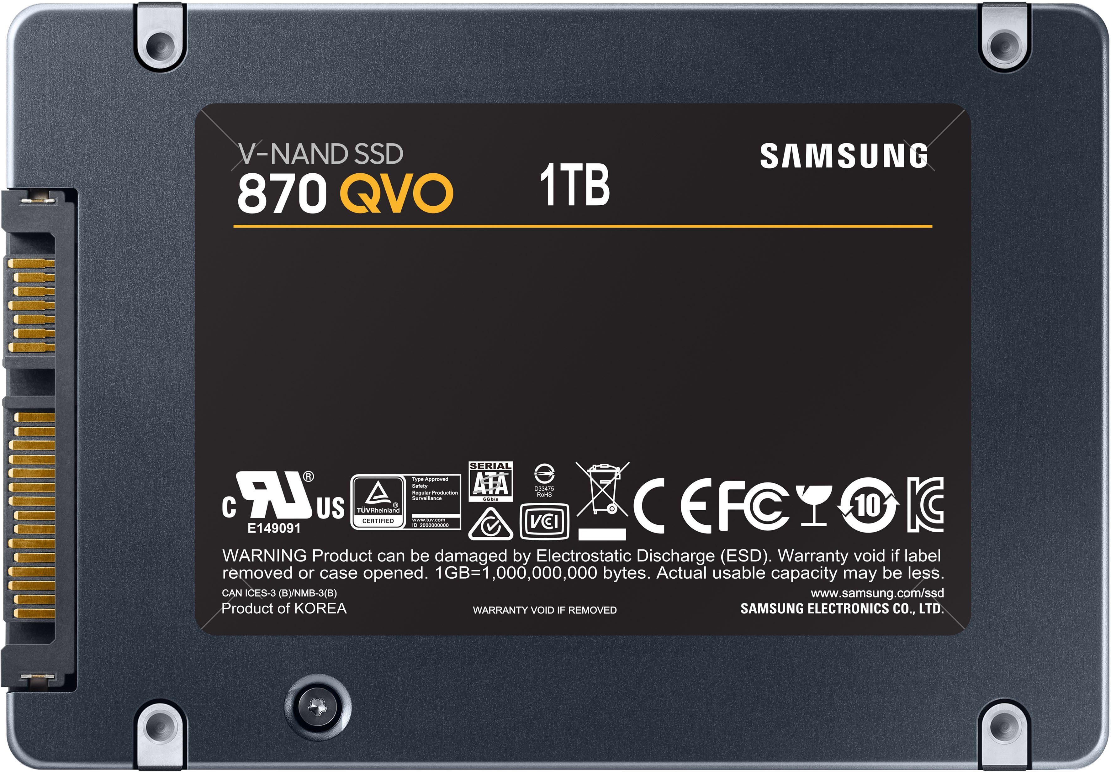 Samsung 870 QVO interne SSD (1 TB) 2,5