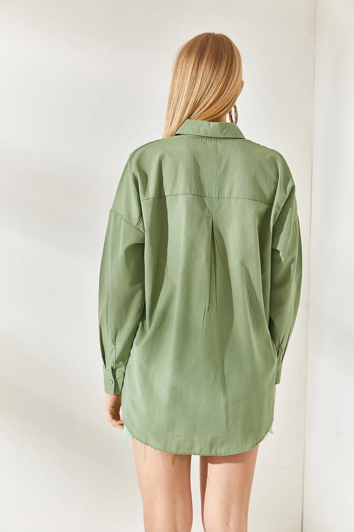 Olalook  Hemd - Grün - Oversized