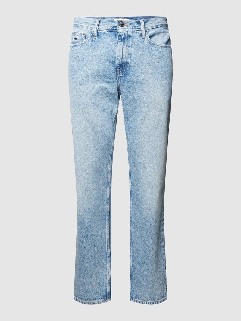 Straight Fit Jeans aus Baumwolle Modell 'ETHAN' in jeans