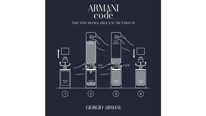 GIORGIO ARMANI Code Homme Eau de Parfum Nachfüllbar