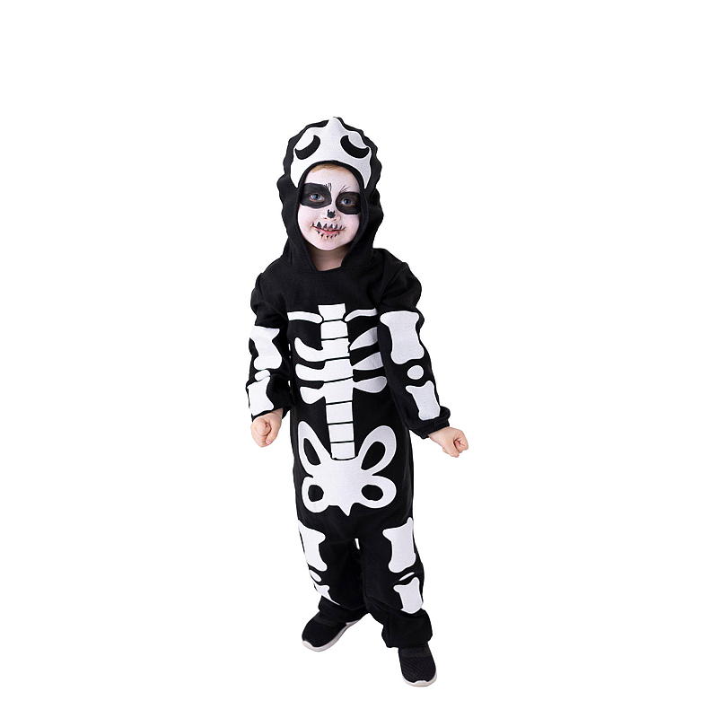 Time 2 Change Halloweendrakt 4-6 år skjelett