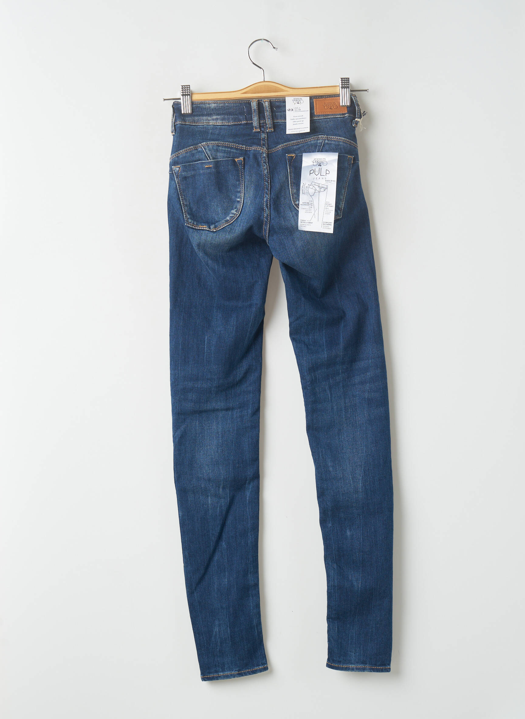 Le Temps Des Cerises Jeans Coupe Slim Femme couleur bleu