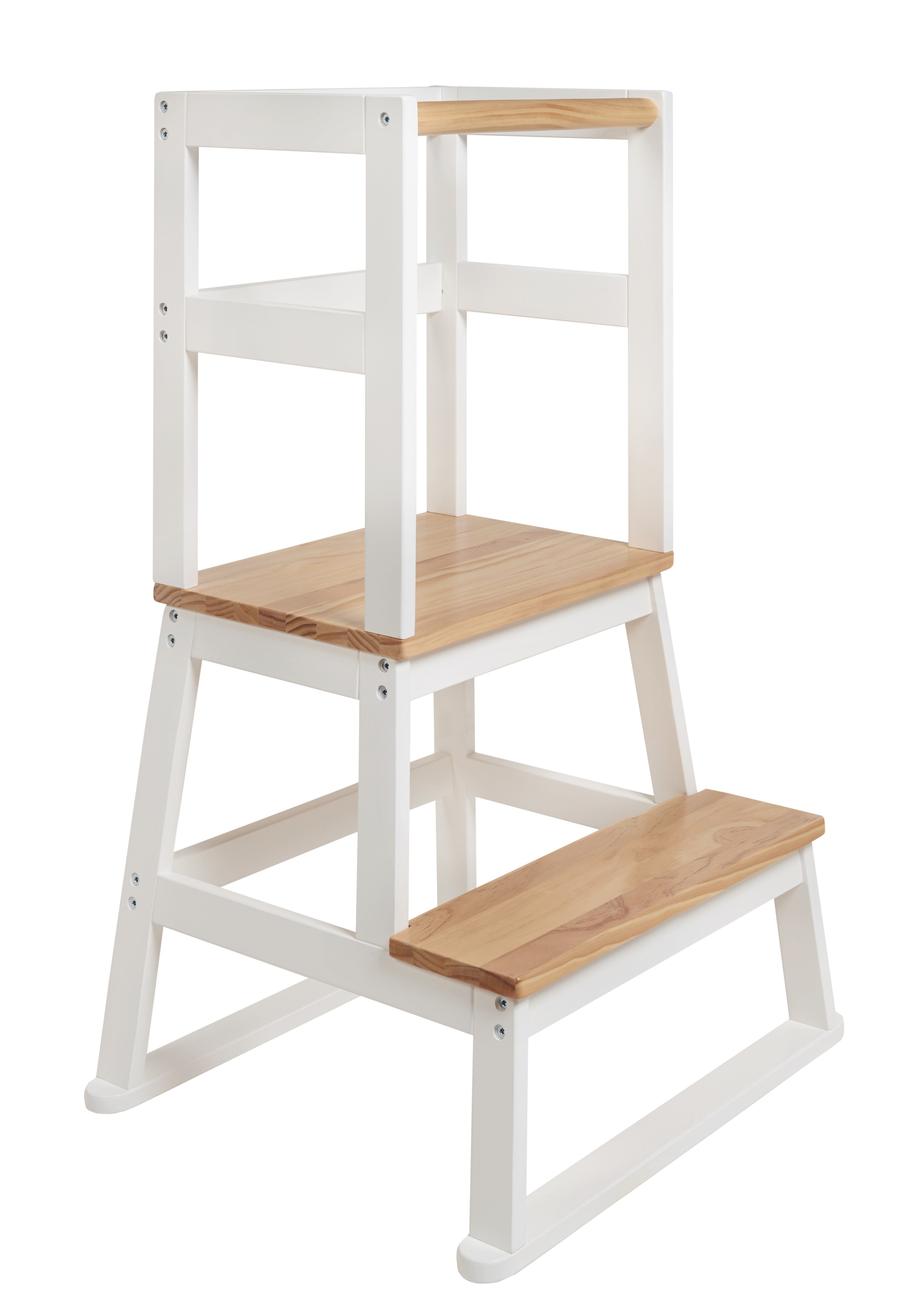 BOMI Stehhilfe Lernturm Swubi (1 St), Montessori Kinder Schemel Kinderhocker aus Holz