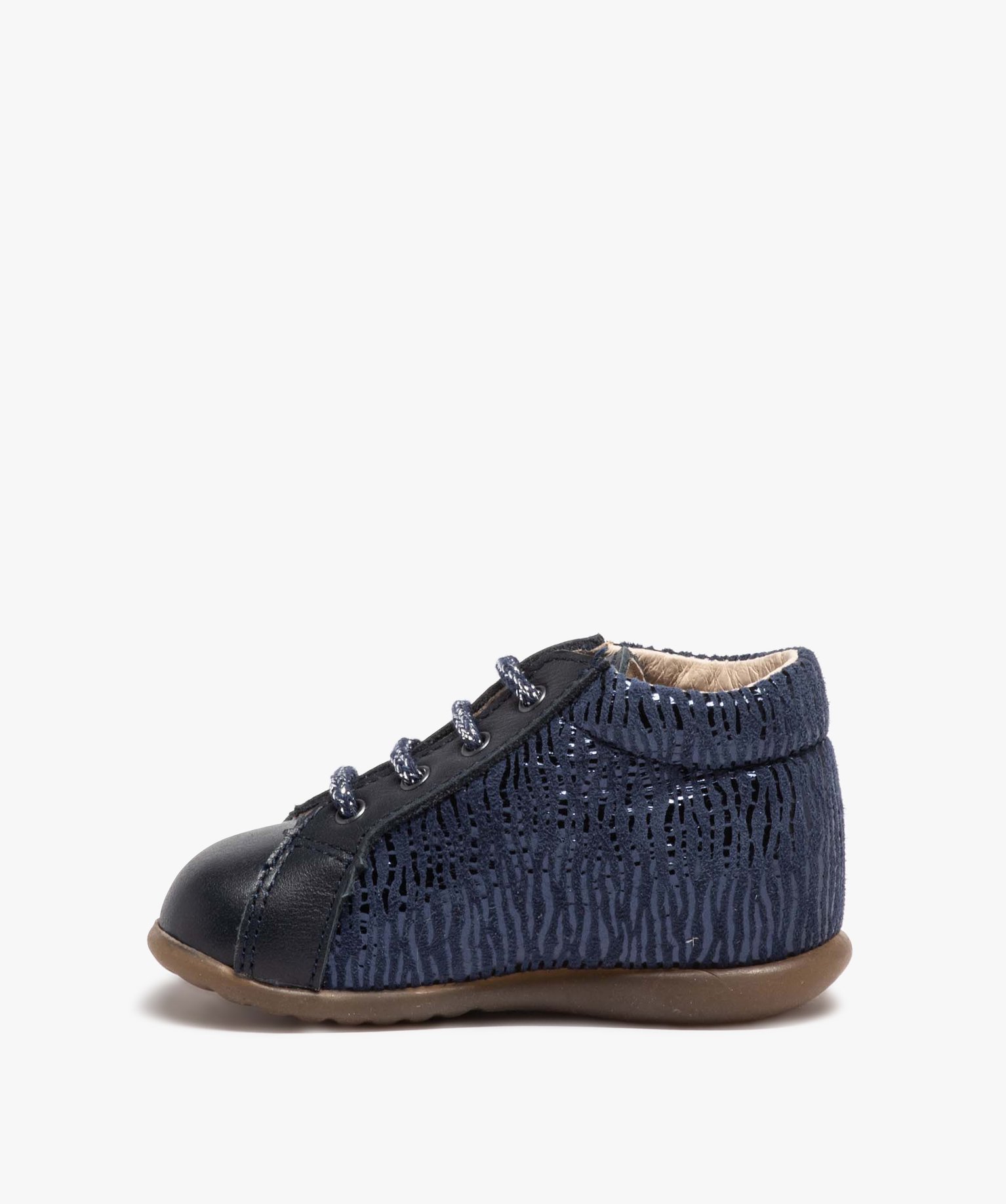Chaussures premiers pas bébé avec motifs chats - Bopy marine | GEMO